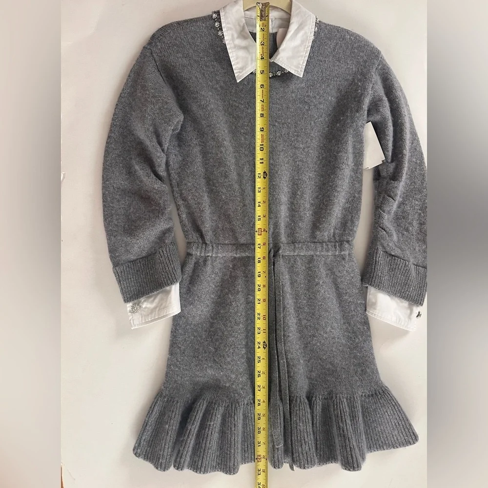 Cinq à Sept
Imitation Pearl Necklace Detail Long Sleeve
Layered Sweater Dress - Picture 7 of 10